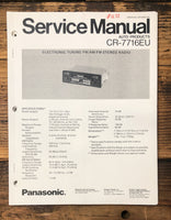 Panasonic CR-7716EU Car Stereo  Service Manual *Original*