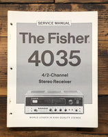 Fisher Model 4035 Receiver  Service Manual *Original*