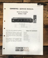 Onkyo P-388F Preamp / Preamplifier Service Manual *Original*