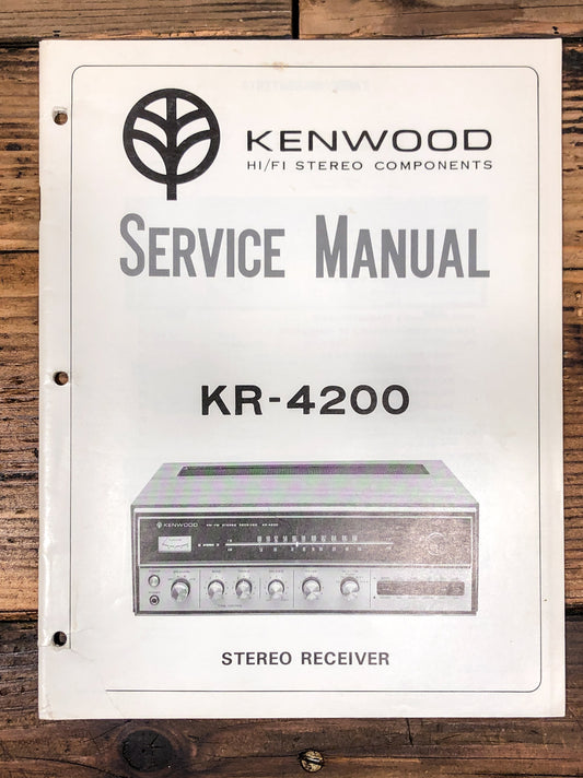 Kenwood KR-4200 Receiver Service Manual *Original*