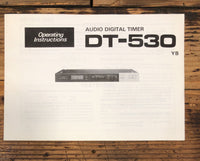 Pioneer DT-530 Digital Timer Owners / User Manual *Original*