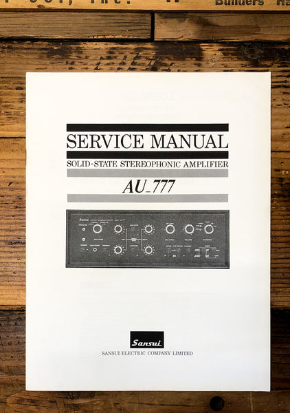 Sansui AU-777 Amplifier  Service Manual *Original*