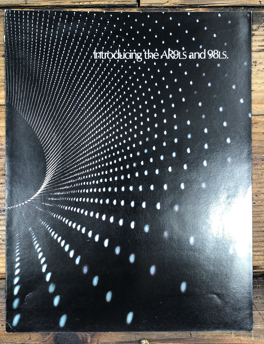 AR Acoustic Research Model AR9LS AR98LS Speaker Dealer Brochure *Original*