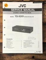 JVC TD-X201 Cassette  Service Manual *Original*