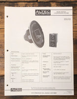 Altec Model 604-8K Speaker Installation Manual  *Original*