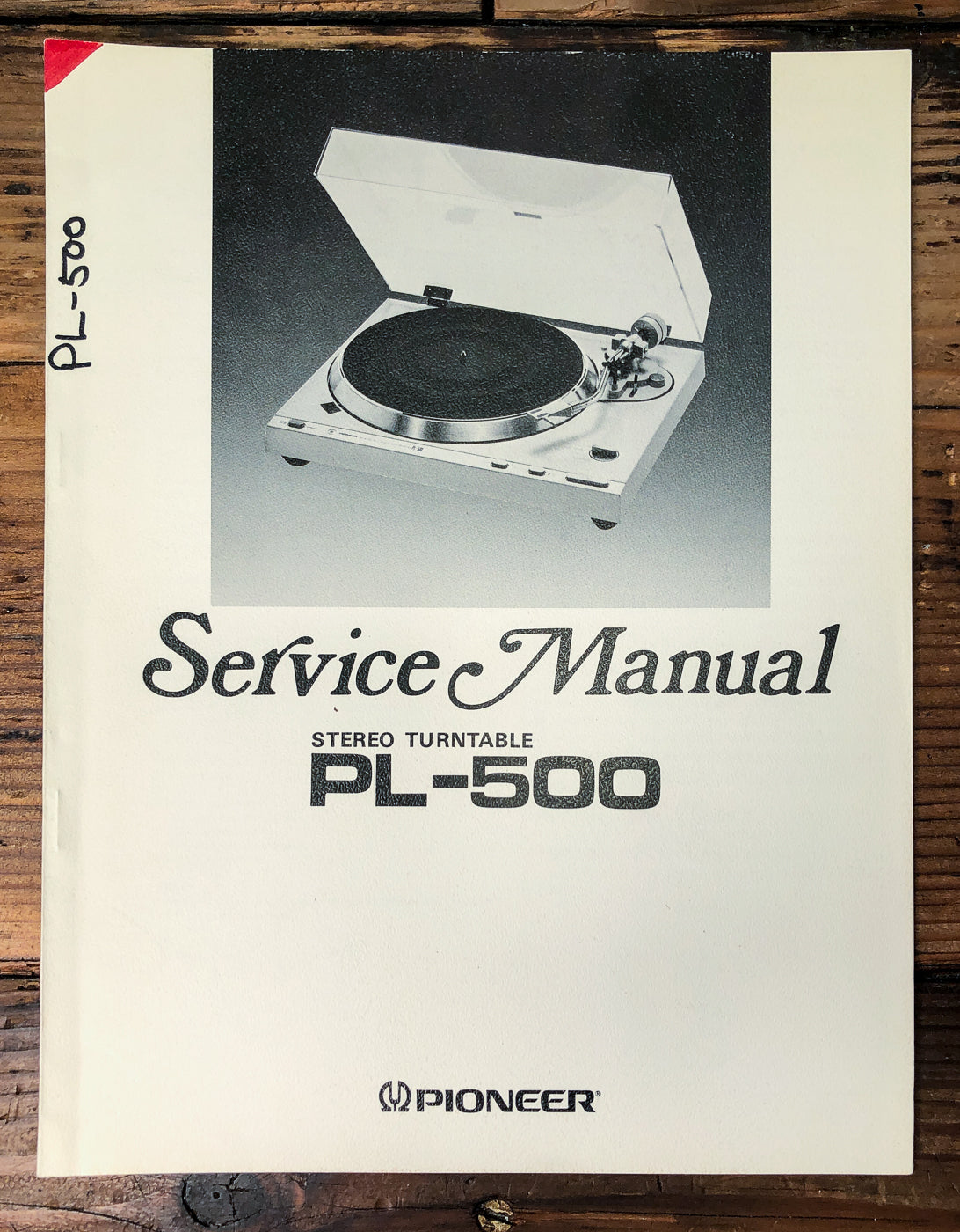 Pioneer PL-500 Turntable Service Manual *Original*
