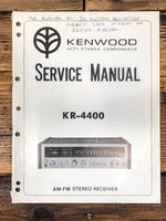 Kenwood KR-4400 Receiver  Service Manual *Original*