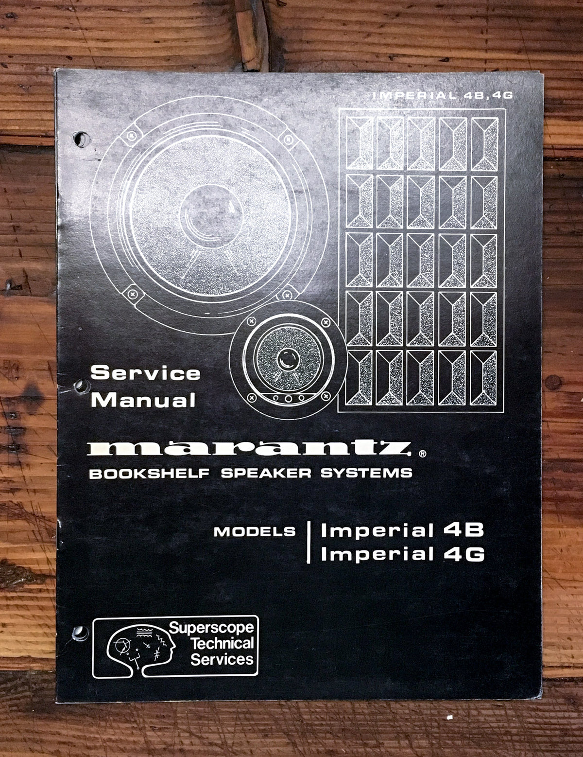 Marantz Imperial 4B / 4G Speaker  Service Manual *Original*