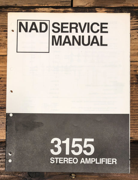 NAD Model 3155 Amplifier Service Manual *Original*