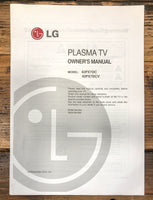 LG 42PX7DC 42PX7DCB Plasma TV Owners / User Manual *Original*