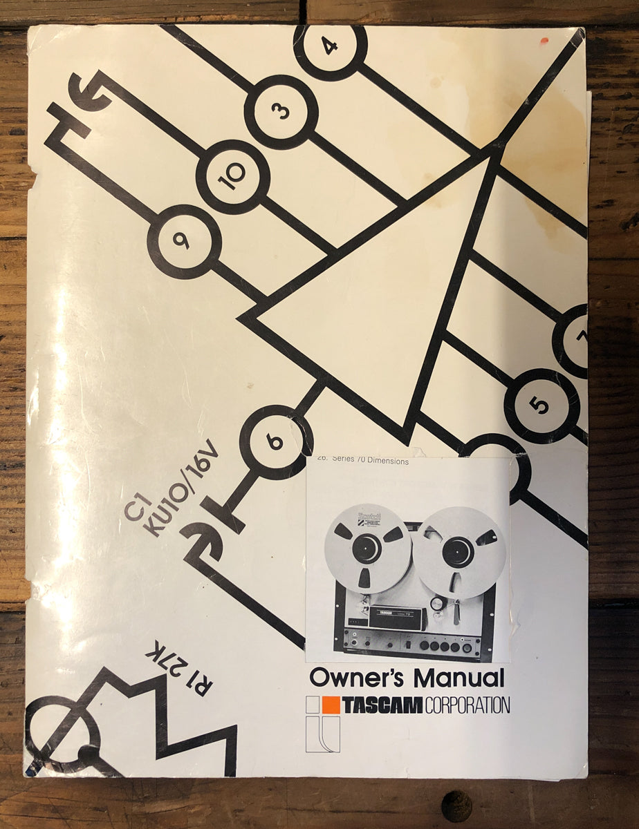 Tascam Series 70 701 702 703501  Reel to Reel  Service Manual *Original*