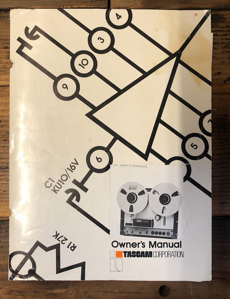 Tascam Series 70 701 702 703501  Reel to Reel  Service Manual *Original*