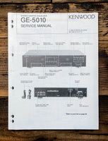 Kenwood GE-5010 Equalizer  Service Manual *Original*