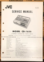 JVC CD-1656 Cassette  Service Manual *Original*