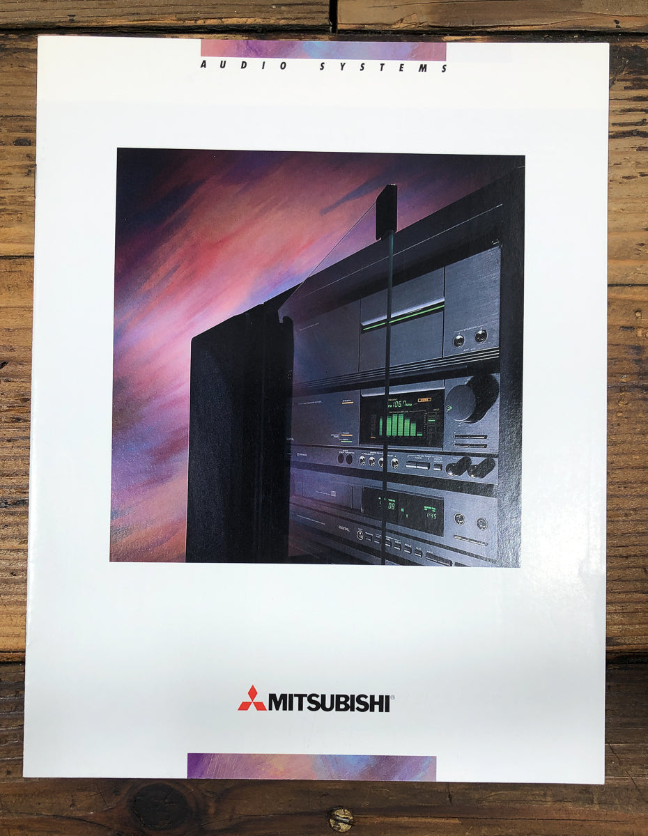Mitsubishi E-3200 -4200 -5200 Stereo 1989 11pg Brochure *Original*