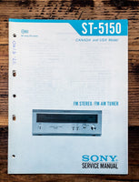 Sony ST-5150 Tuner  Service Manual *Original*