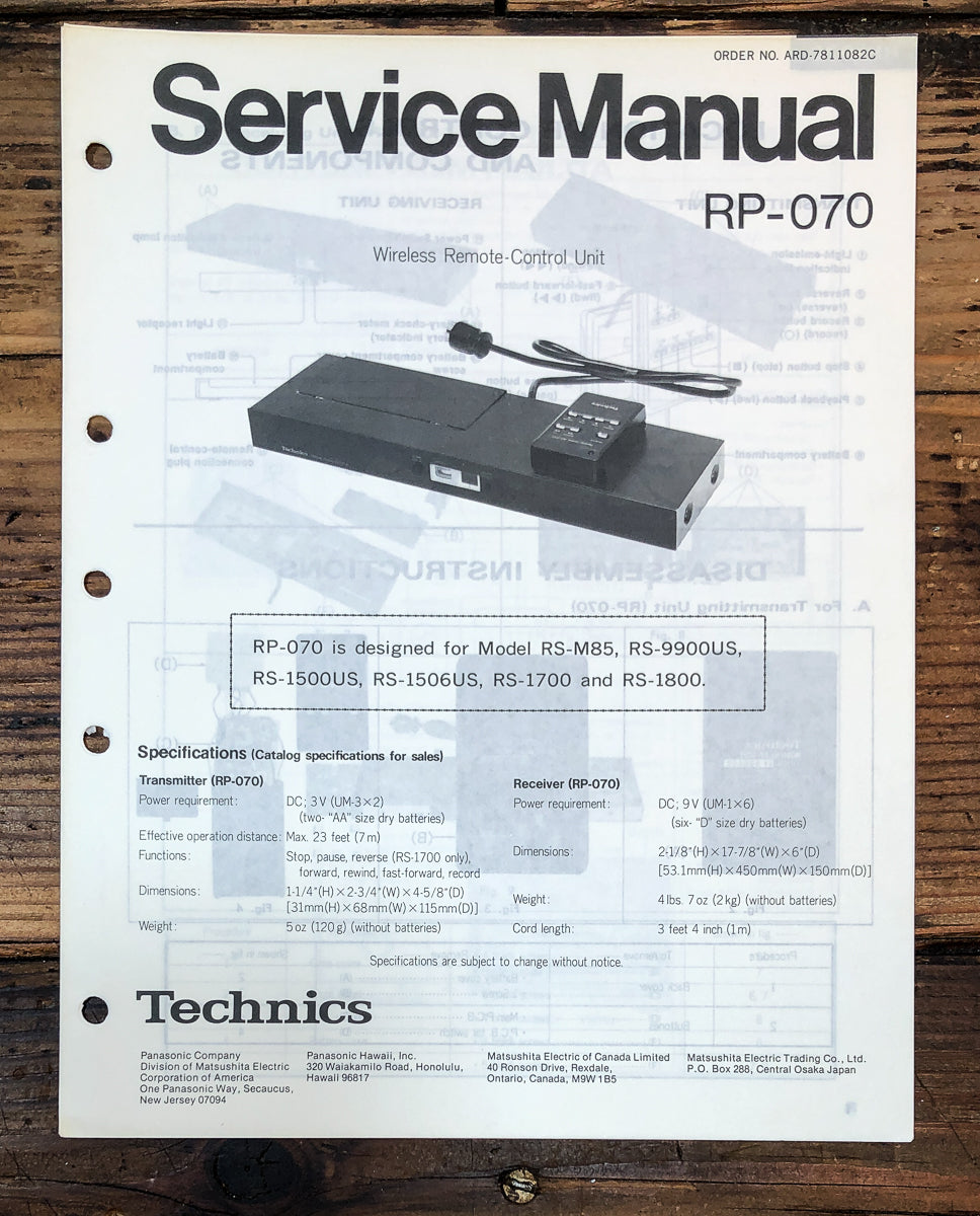 Service Manual – Vintage Audio Store - Vintage Service Manuals, Stereo ...