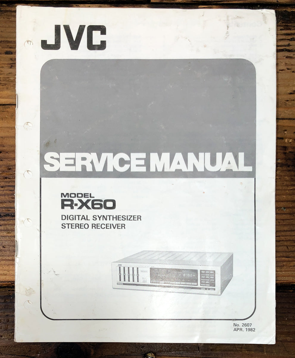 JVC R-X60 Amplifier Service Manual *Original*