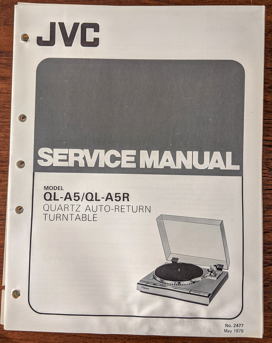 JVC QL-A5 QL-A5R Record Player / Turntable Service Manual *Original*
