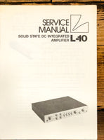 Luxman L-10 Amplifier Service Manual *Original*