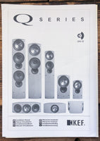 KEF Q-Series iQ1 iQ3 iQ5 iQ7 iQ9 Speaker  Owner / User Manual *Original*