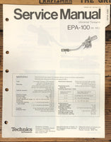 Technics EPA-100 Tonearm Service Manual *Original*