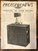 RCA Victor PhotoPhone Junior Portable 16MM Film 1932 4pg Brochure *Orig*