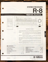 Yamaha R-8 Receiver  Service Manual *Original*