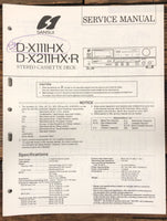 Sansui D-X111HX D-X211HX-R Cassette  Service Manual *Original*