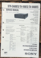 Sony STR-DA80ES TA-V88ES TA-VA80ES Receiver  Service Manual *Original*