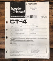 Pioneer CT-4 Cassette  Service Manual *Original*