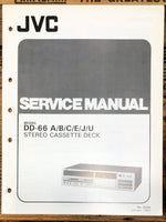 JVC DD-66 Cassette  Service Manual *Original*