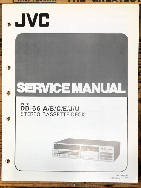 JVC DD-66 Cassette  Service Manual *Original*