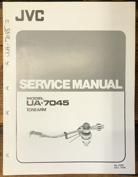 JVC UA-7045 Tonearm Service Manual *Original*