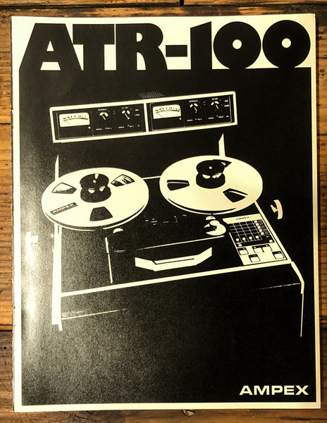 Ampex ATR-100 Reel to Reel 9pg Brochure  *Original*