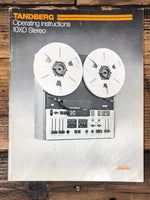 Tandberg Model 10XD Reel to Reel Owners / User Manual *Original*