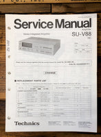 Technics SU-V88 Amplifier  Service Manual *Original*