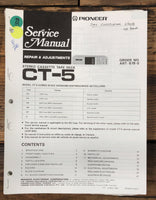 Pioneer CT-5 Cassette  Service Manual *Original*