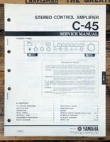 Yamaha C-45 Preamp / Preamplifier  Service Manual *Original*