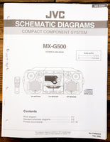 Sony MX-G500 Stereo Schematic Diagram Service Manual *Original*