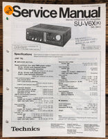 Technics SU-V6X Amplifier  Service Manual *Original*