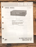 Sony STR-AV300 Receiver Service Manual *Original*