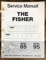 Fisher Model 85 Model 95 Receiver  Service Manual *Original*
