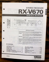 Yamaha RX-V670 Receiver  Service Manual *Original*