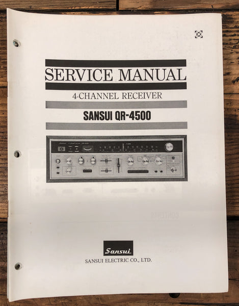 Sansui QR-4500 Receiver Service Manual *Original*