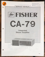 Fisher CR-79 Cassette  Service Manual *Original*