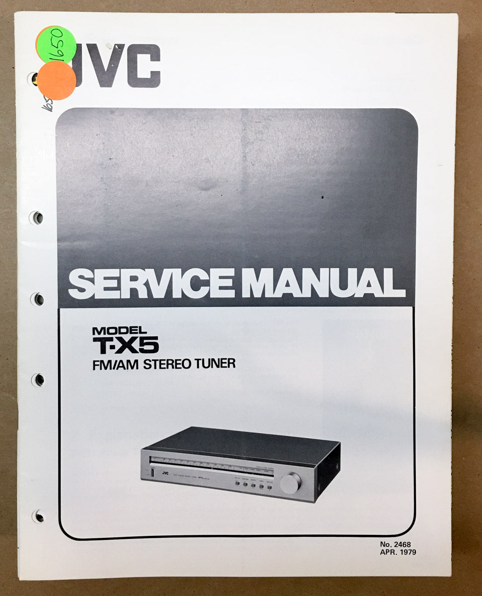 JVC T-X5 Tuner  Service Manual *Original*