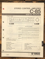 Yamaha C-85 Preamp / Preamplifier  Service Manual *Original*