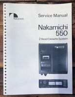 Sony 550   Service Manual *Original*