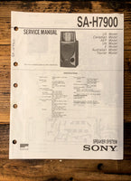 Sony SA-H7900 Speaker  Service Manual *Original*
